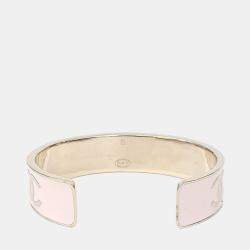 Pre Owned Chanel Metal Logo Bangle