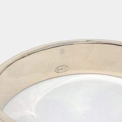 Pre Owned Chanel Metal Logo Bangle