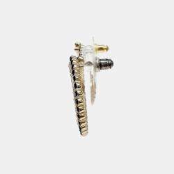 Pre Owned Chanel CC Gold Earrings