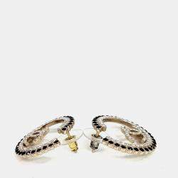 Pre Owned Chanel CC Gold Earrings