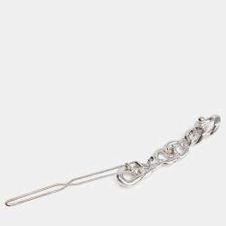 Pre Owned Chanel CC Silver Rhinestone Hairpin