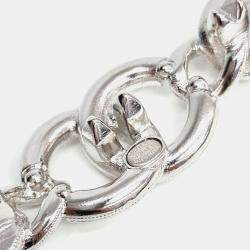 Pre Owned Chanel CC Silver Rhinestone Hairpin