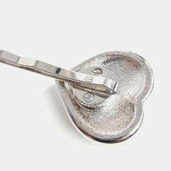 Pre Owned Chanel Silver Rhinestone Hairpin