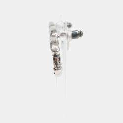 مملوكة مسبقًا Chanel CC Silver Embellished Earrings