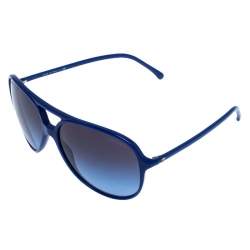 مملوكة مسبقًا Chanel Blue/Blue Gradient 5287 Aviator Sunglasses