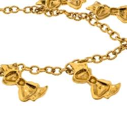 Pre Owned قلادة شانيل فينتدج دلاية فيونكة ذهبية