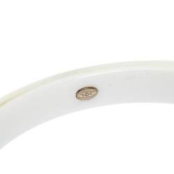 مملوكة مسبقًا سوار شانيل راتنج أبيض CC