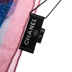 مملوكة مسبقًا Chanel Multicolor Cuba Car Printed Cotton Square Scarf 