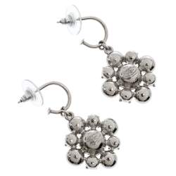 مملوكة مسبقًا طقم قلادة وأقراط شانيل حلقة كريستال زهور سي سي