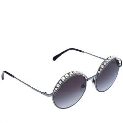 Chanel Paris CC Round Vintage Sunglasses  Tailored Styling
