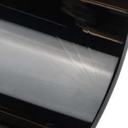 مملوكة مسبقًا سوار شانيل أسورة عريضة سي سي ريزن أسود و معدن ذهبي اللون 17.5 سم