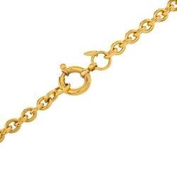 مملوكة مسبقًا قلادة شانيل دلاية طويلة سي سي فينتدج مطلي ذهب 