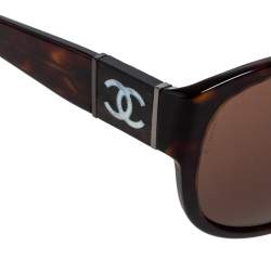 مملوكة مسبقًا Chanel Dark Havana/ Brown 5197-H Sunglasses