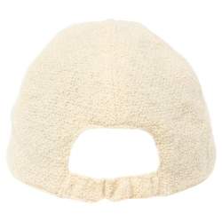 Pre Owned Chanel Beige Wool CC Chain Cap L