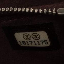 Pre Owned Chanel Black Quilted Caviar Leather CC Phone Holder Clutch