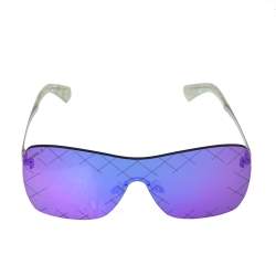 CHANEL Shield Runway Sunglasses 4215 Silver Purple 689056