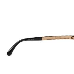 Pre Owned Chanel Black / Rose Gold Mirrored 5370 Butterfly Spring Sunglasses