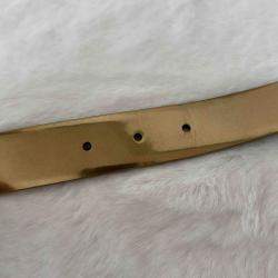 Chanel Metallic Gold Leather Belt 85