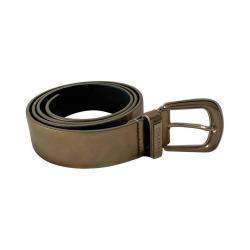 Chanel Metallic Gold Leather Belt 85