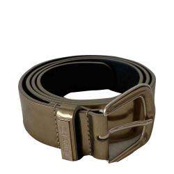 Chanel Metallic Gold Leather Belt 85