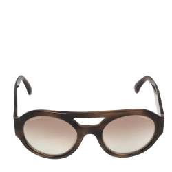 Chanel Round Sunglasses - Acetate, Brown and Gold - Polarized - UV Protected - Women's Sunglasses - 5489 1722/S5