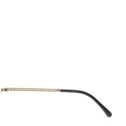 مملوكة مسبقًا Chanel Gold/Brown 4242 Oval Sunglasses