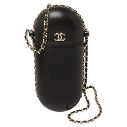 Chanel Caviar Classic Glasses Case w/ Chain - Black Clutches, Handbags -  CHA875111