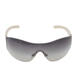 Chanel White Acetate 4146 Gradient Shield Sunglasses Chanel