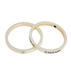 مملوكة مسبقًا Chanel Coco Crystal and Resin Bangle Bracelet Set of 2