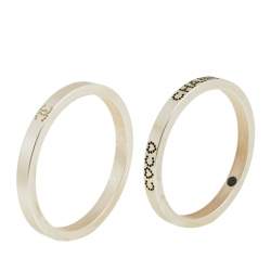 مملوكة مسبقًا Chanel Coco Crystal and Resin Bangle Bracelet Set of 2