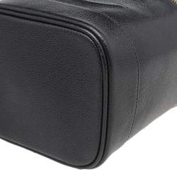 Pre Owned Chanel Black Caviar Leather Vintage Vanity Case