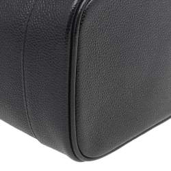 Pre Owned Chanel Black Caviar Leather Vintage Vanity Case
