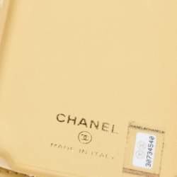 Pre Owned Chanel Yellow Quilted Tweed and Leather iPhone 12 Pro Classic Chain Case