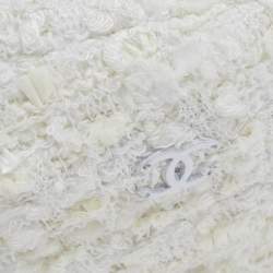 Pre Owned Chanel Ivory Tweed Beret S