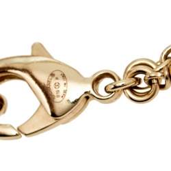 Pre Owned قلادة شانيل لؤلؤ ومعدن ذهبي اللون فاتح طبقات