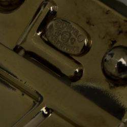 مملوكة مسبقًا Chanel CC Blue and White Stripe Resin Bangle Bracelet