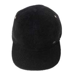 مملوكة مسبقًا قبعة بيسبول شانيل قماش تيري أسود برباط خلفي مقاس متوسط - ميديوم
