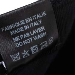 مملوكة مسبقًا قبعة بيسبول شانيل قماش تيري أسود برباط خلفي مقاس متوسط - ميديوم