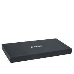 مملوكة مسبقًا Chanel Silver Tone Crystal Logo Chain Belt