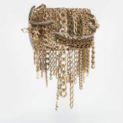 مملوكة مسبقًا سوار شانيل سي سي راتنج شراشيب وصلة سلسلة لونين