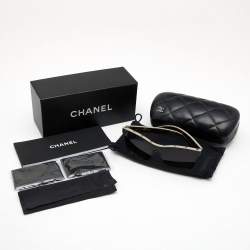 Pre Owned Chanel Brown Havana 5418 Shield Sunglasses