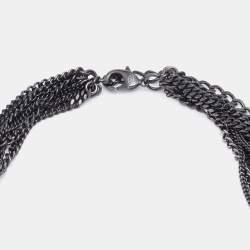 Chanel Two-Tone Metal Chain Multi Layered Necklace