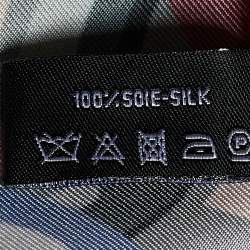 مملوكة مسبقًا Chanel Pale Pink Chain Print Silk Square Scarf