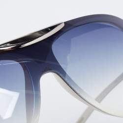 مملوكة مسبقًا نظارة شمسية شيلد شانيل فينتدج 6006 زرقاء /بيضاء متدرجة