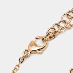 مملوكة مسبقًا Chanel CC Crystals Faux Pearl Gold Tone Bracelet