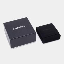 Pre Owned Chanel Matte Gold Tone CC Drop Earrings
