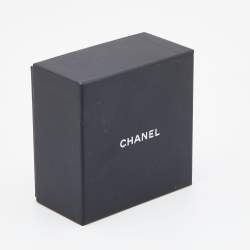 Chanel Two Tone CC Twisted Cuff Bangle