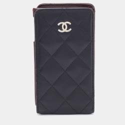 Chanel Black Quilted Leather CC iPhone4/5 Case Chanel