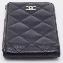 Chanel Black Quilted Leather CC iPhone4/5 Case 