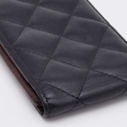Chanel Black Quilted Leather CC iPhone4/5 Case 